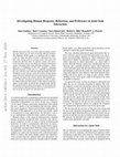 Research paper thumbnail of Investigating Human Response, Behaviour, and Preference in Joint-Task Interaction