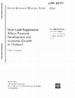 Research paper thumbnail of How Land Registration Affects Financial Development and Economic Growth in Thailand