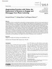 Research paper thumbnail of Augmenting Function with Value: An Exploration of Reasons to Engage and Disengage from Music Listening