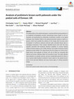 Research paper thumbnail of Analysis of prehistoric brown earth paleosols under the podzol soils of Exmoor, UK