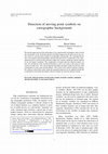 Research paper thumbnail of Detection of moving point symbols on cartographic backgrounds