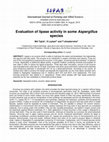 Research paper thumbnail of Evaluation of lipase activity in some Aspergillus species