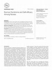 Research paper thumbnail of Burnout syndrome and self-efficacy among nurses