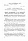 Research paper thumbnail of ГІДНІСТЬ І СВОБОДА ЯК БАЗОВІ ХРИСТИЯНСЬКІ ЦІННОСТІ КОНЦЕПТУ ПРАВ ЛЮДИНИ