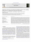 Research paper thumbnail of Application of binomial and multinomial probability statistics to the sampling design process of a global grain tracing and recall system