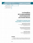 Research paper thumbnail of Los beneficios de la responsabilidad social empresarial: una revisión literaria