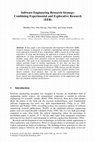 Research paper thumbnail of Software Engineering Research Strategy: Combining Experimental and Explorative Research (EER)