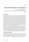 Research paper thumbnail of 3 Human Immunodeficiency Virus Transmission