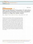 Research paper thumbnail of Approximate Bayesian Computation of radiocarbon and paleoenvironmental record shows population resilience on Rapa Nui (Easter Island)