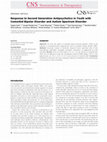 Research paper thumbnail of Response to Second Generation Antipsychotics in Youth with Comorbid Bipolar Disorder and Autism Spectrum Disorder