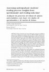 Research paper thumbnail of Assessing undergraduate students' reading process: insights from questionnaire and reading task data