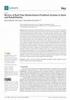 Research paper thumbnail of Review of Real-Time Biomechanical Feedback Systems in Sport and Rehabilitation