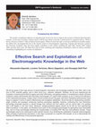 Research paper thumbnail of Effective search and exploitation of electromagnetic knowledge in the web [EM programmer's notebook]