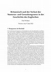 Research paper thumbnail of Britannisch und der Verlust der Numerus-und Genuskongruenz in der Geschichte des Englischen