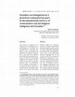 Research paper thumbnail of Estudios sociolingüísticos y prácticas comunitarias para la documentación activa y el reencuentro con las lenguas indígenas del Ecuador