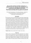 Research paper thumbnail of Relación entre estrés parental y prácticas de crianza en madres con hijos de 0-36 meses de edad