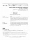 Research paper thumbnail of Validez y confiabilidad del instrumento de vínculo parental (Parental Bonding Instrument, PBI) en una muestra de varones mexicanos