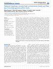 Research paper thumbnail of Network topology reveals high connectance levels and few key microbial genera within soils