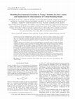 Research paper thumbnail of Modelling environmental variation in Young's modulus for Pinus radiata and implications for determination of critical buckling height