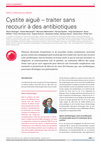 Research paper thumbnail of Cystite aiguë – traiter sans ­recourir à des antibiotiques