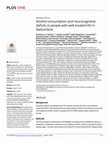 Research paper thumbnail of Alcohol consumption and neurocognitive deficits in people with well-treated HIV in Switzerland