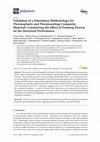 Research paper thumbnail of Validation of a Simulation Methodology for Thermoplastic and Thermosetting Composite Materials Considering the Effect of Forming Process on the Structural Performance