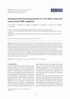 Research paper thumbnail of Mechanical and thermal properties of crab chitin reinforced carboxylated SBR composites