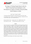 Research paper thumbnail of The Impact of Training Program Based on Bar-On Model of Emotional-Social Intelligence on the Development of Cognitive Flexibility among Secondary School Students in Jordan