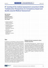 Research paper thumbnail of 8(th) meeting of the medical assessment consortium UCAN: "Collaborative Perspectives for Competency-based and Quality-assured Medical Assessment