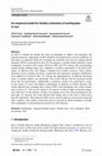 Research paper thumbnail of An empirical model for fatality estimation of earthquakes in Iran