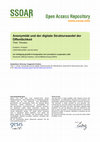 Research paper thumbnail of Anonymität und der digitale Strukturwandel der Öffentlichkeit