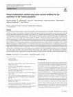 Research paper thumbnail of Virtual morphometric method using seven cervical vertebrae for sex estimation on the Turkish population