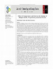 Research paper thumbnail of Effect of temperature and life stage of khapra beetle, Trogoderma granarium Everts on the toxicity of phosphine