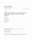 Research paper thumbnail of Prediction of signal-to-noise ratio gain for passive higher-order correlation detection of energy transients