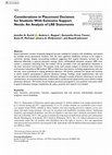 Research paper thumbnail of Considerations in Placement Decisions for Students With Extensive Support Needs: An Analysis of LRE Statements