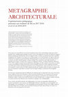 Research paper thumbnail of METAGRAPHIE ARCHITECTURALE