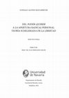 Research paper thumbnail of Del poder-querer a la apertura radical personal. Teoría scheleriana de la libertad