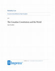 Research paper thumbnail of The Canadian Constitution and the World