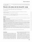 Research paper thumbnail of Morale in the oldest old: the Umeå 85+ study