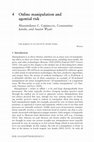 Research paper thumbnail of Online Manipulation and Agential Risk