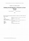 Research paper thumbnail of Editorial: Building Interdisciplinarity in Research on Gene Therapy