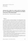 Research paper thumbnail of Trabajo de campo en la educación en Geografía: una experiencia en el programa de formación inicial para profesores