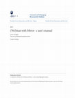 Research paper thumbnail of (Wo)man with Mirror - a user's manual