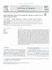 Research paper thumbnail of Density-dependent effects on the reproductive outcome of a native tree at tropical restored habitats