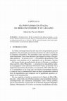 Research paper thumbnail of El populismo en Italia. El berlusconismo y su legado