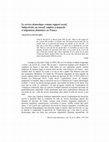 Research paper thumbnail of Le service domestique comme rapport social. Subjectivités au travail, emplois à domicile et migrations féminines en France