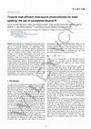 Research paper thumbnail of Towards Highly Efficient Chalcopyrite Photocathodes for Water Splitting: The Use of Cocatalysts beyond Pt