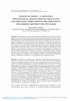 Research paper thumbnail of Creatio Ex Nihilo – a Genuinely Philosophical Insight Derived from Plato and Aristotle? Some Notes on the Treatise on the Harmony Between the Two Sages