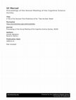 Research paper thumbnail of UC Merced Proceedings of the Annual Meeting of the Cognitive Science Society Title A Test of the Decision-Time Predictions of thèTake the Best' Model Publication Date A Test of the Decision-Time Predictions of the 'Take the Best' Model