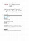 Research paper thumbnail of Opportunities and limitations in the counter-trafficking field: the experience of participating in Portuguese counter-trafficking networks